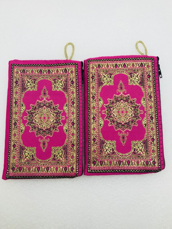 Traditional Turkish Handmade Purse with Hand of Hamsa Theme - Image 7