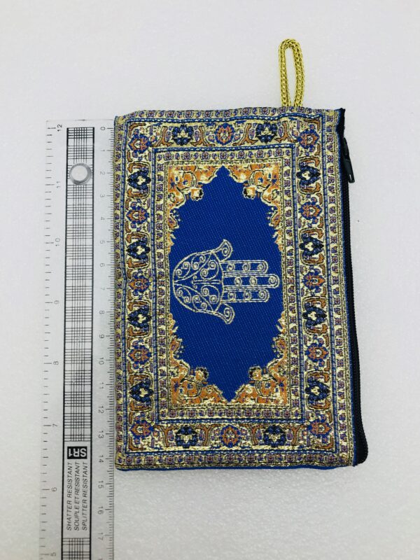 Traditional Turkish Handmade Purse with Hand of Hamsa Theme - Image 8