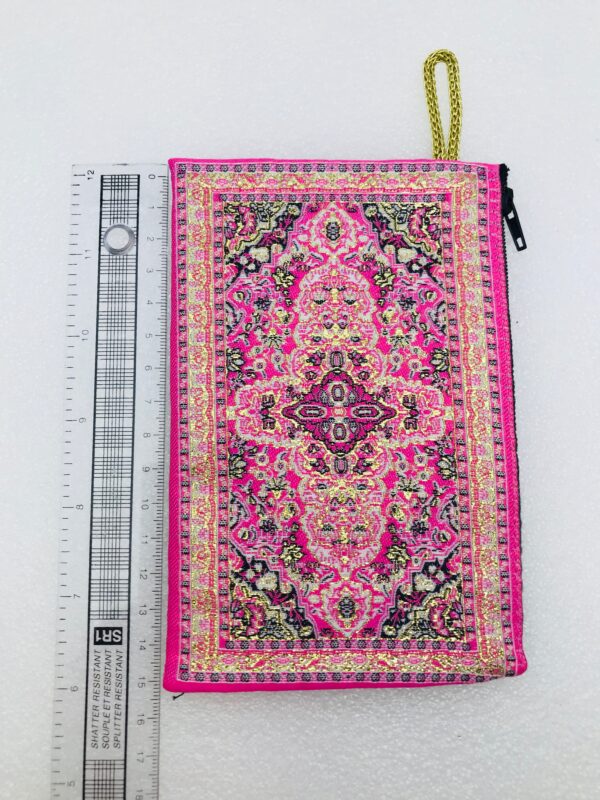 Traditional Turkish Handmade Purse with Hand of Hamsa Theme - Image 9