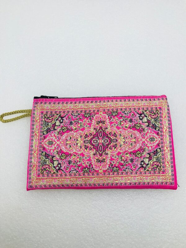 Traditional Turkish Handmade Purse with Hand of Hamsa Theme - Image 6