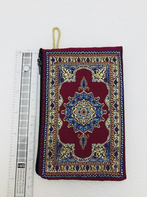 Traditional Turkish Handmade Purse with Hand of Hamsa Theme - Image 2