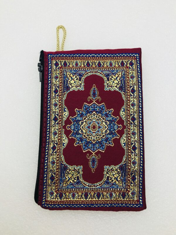 Traditional Turkish Handmade Purse with Hand of Hamsa Theme - Image 3