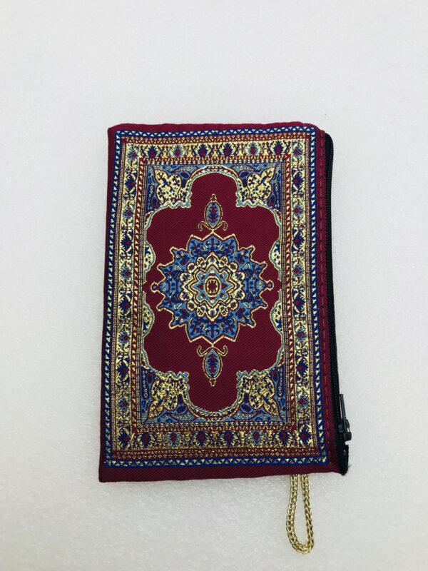 Traditional Turkish Handmade Purse with Hand of Hamsa Theme - Image 5