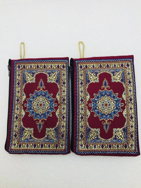 Traditional Turkish Handmade Purse with Hand of Hamsa Theme - Image 7