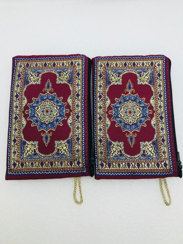 Traditional Turkish Handmade Purse with Hand of Hamsa Theme - Image 8