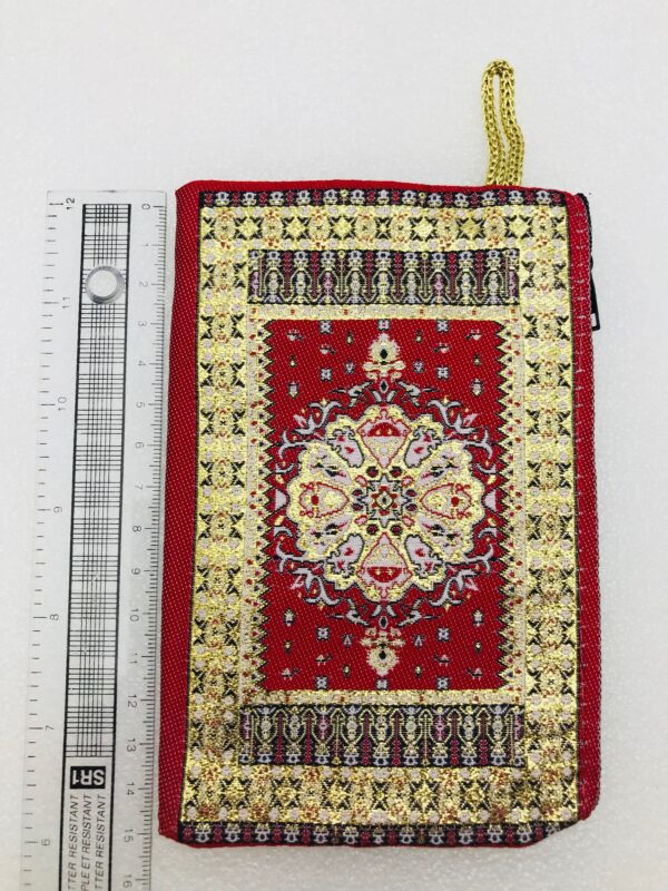 Traditional Turkish Handmade Purse with Hand of Hamsa Theme - Image 8