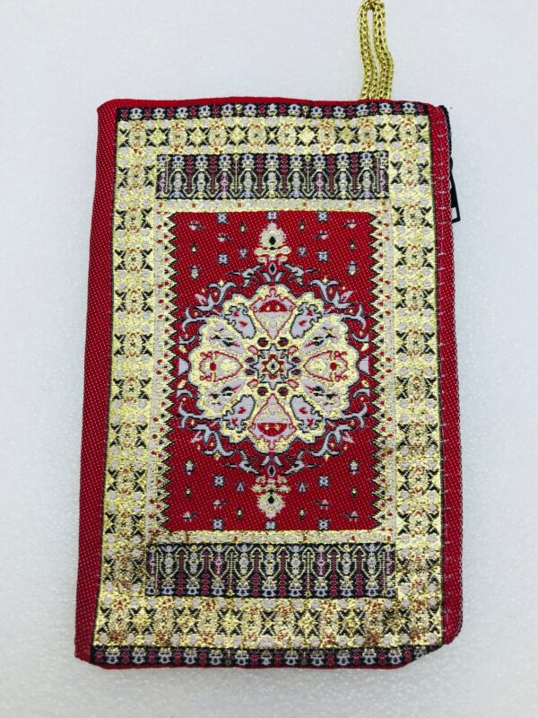 Traditional Turkish Handmade Purse with Hand of Hamsa Theme - Image 2