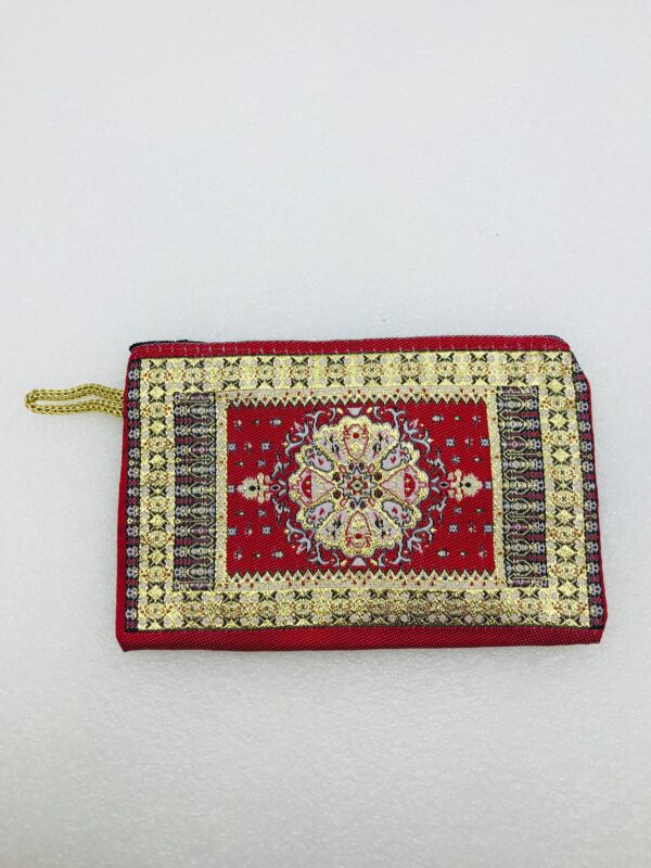 Traditional Turkish Handmade Purse with Hand of Hamsa Theme - Image 5