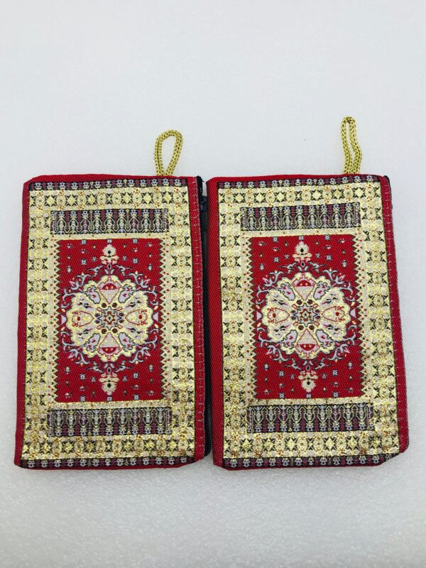 Traditional Turkish Handmade Purse with Hand of Hamsa Theme - Image 6