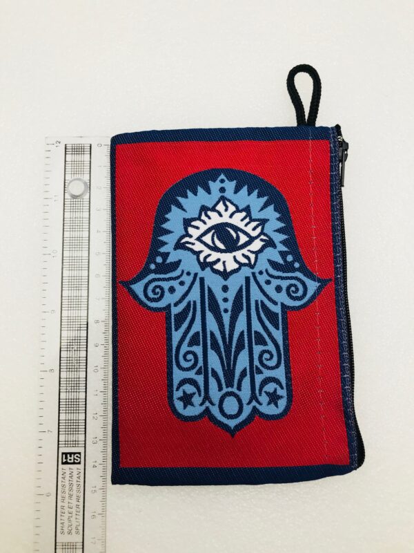 Traditional Turkish Handmade Purse with Hand of Hamsa Theme - Image 8