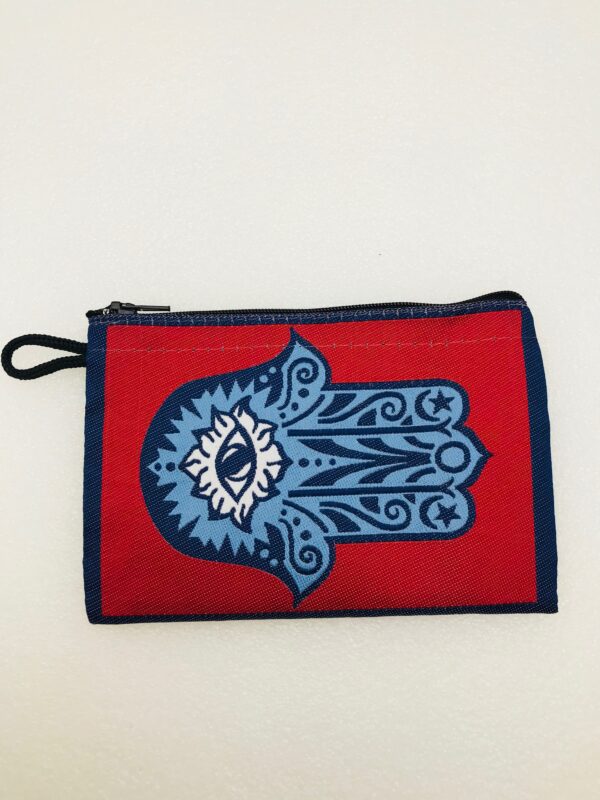 Traditional Turkish Handmade Purse with Hand of Hamsa Theme - Image 5