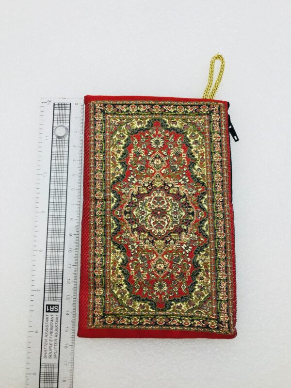 Traditional Turkish Handmade Purse with Hand of Hamsa Theme - Image 2