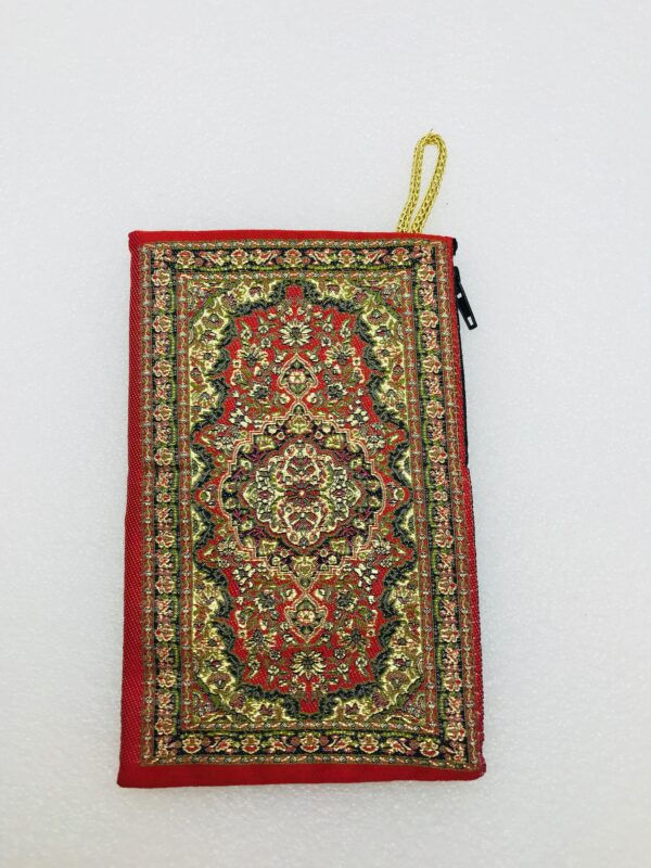 Traditional Turkish Handmade Purse with Hand of Hamsa Theme - Image 3