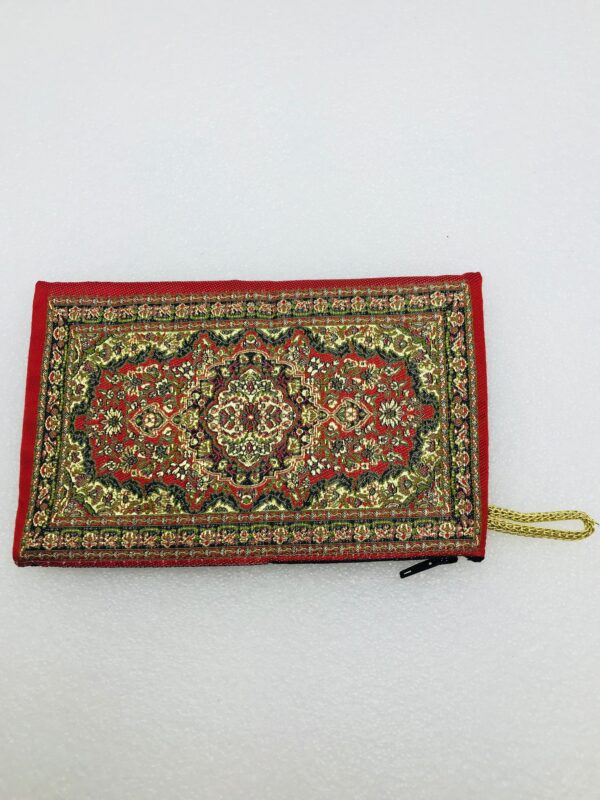 Traditional Turkish Handmade Purse with Hand of Hamsa Theme - Image 4