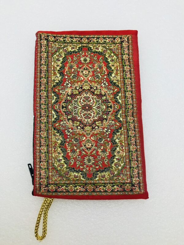 Traditional Turkish Handmade Purse with Hand of Hamsa Theme - Image 5