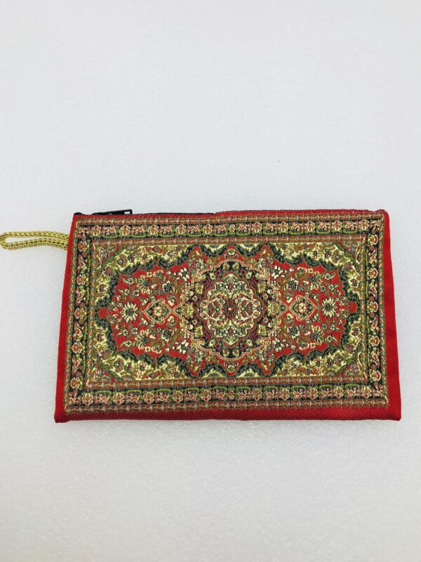 Traditional Turkish Handmade Purse with Hand of Hamsa Theme - Image 6