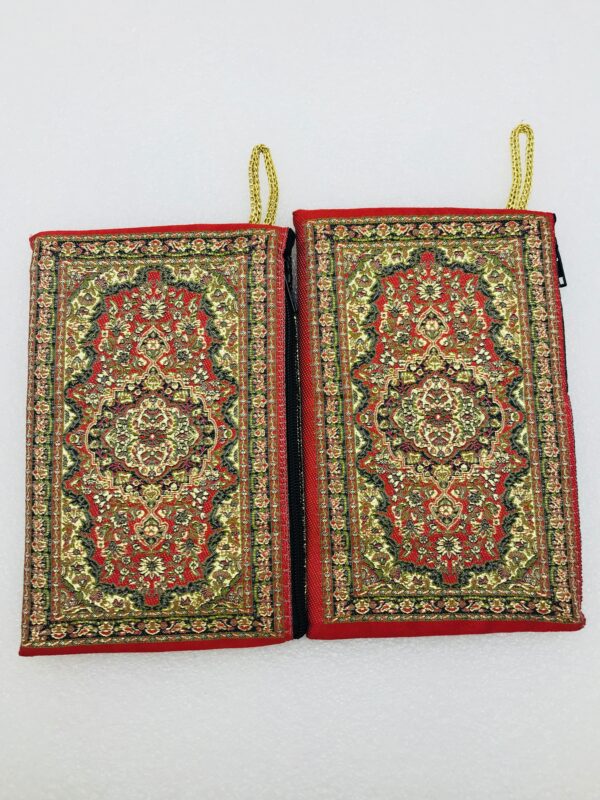 Traditional Turkish Handmade Purse with Hand of Hamsa Theme - Image 7