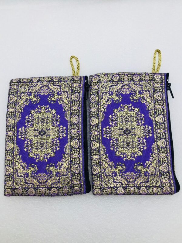 Traditional Turkish Handmade Purse with Hand of Hamsa Theme - Image 6