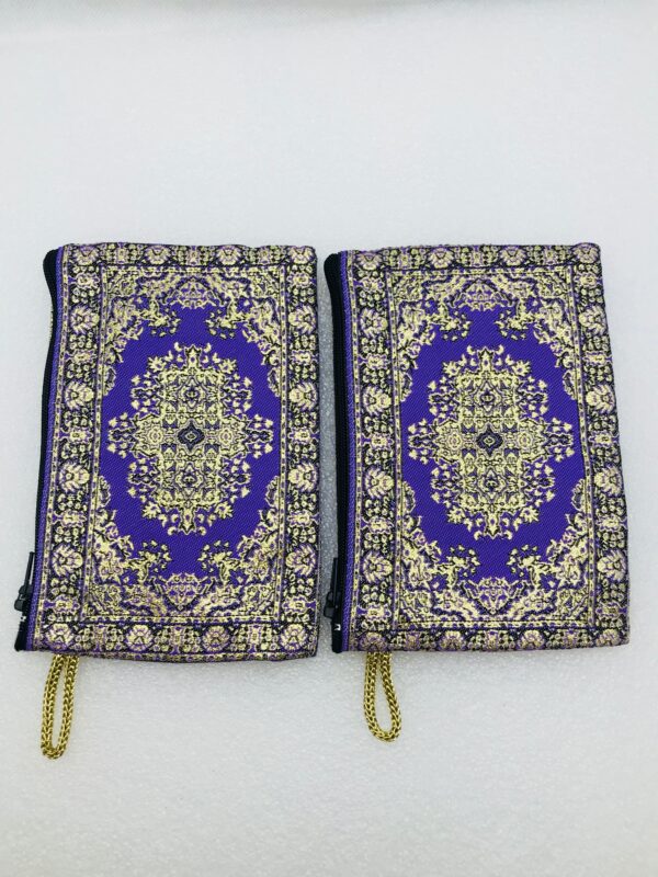 Traditional Turkish Handmade Purse with Hand of Hamsa Theme - Image 7