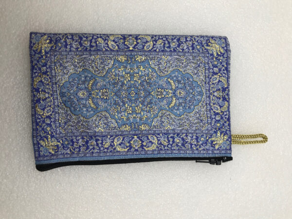 Traditional Turkish Handmade Purse with Hand of Hamsa Theme - Image 2