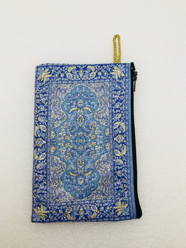 Traditional Turkish Handmade Purse with Hand of Hamsa Theme - Image 3