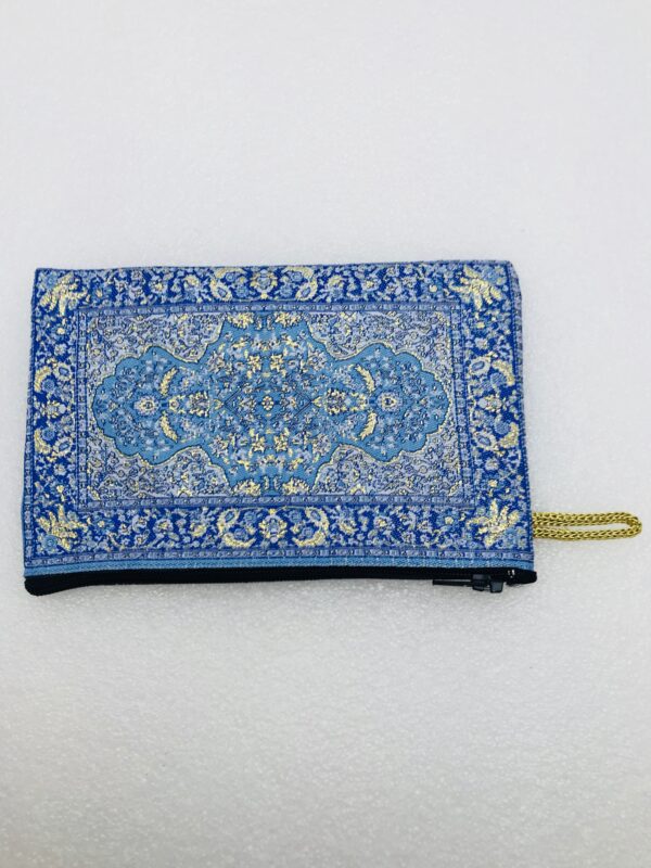 Traditional Turkish Handmade Purse with Hand of Hamsa Theme - Image 4