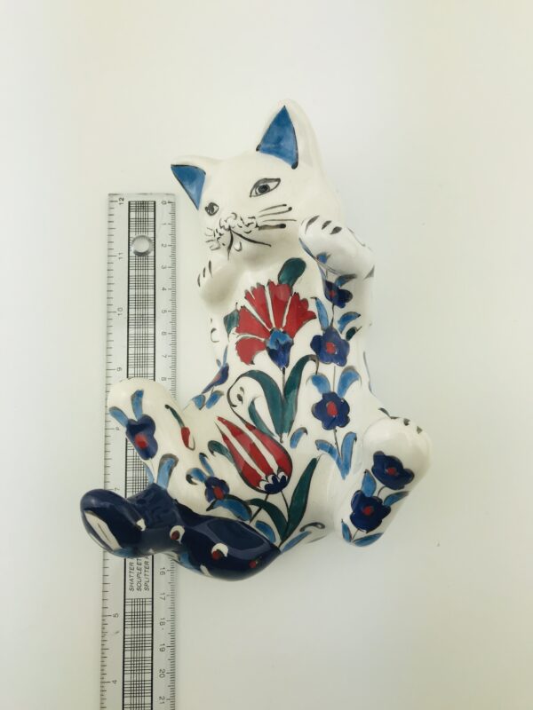 Handmade Iznik Ceramic Pet Cats, Hand Painted Lovely Cats - Image 5