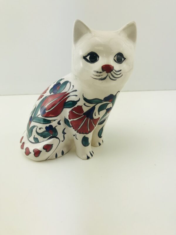 Handmade Iznik Ceramic Pet Cats, Hand Painted Lovely Cats - Image 5