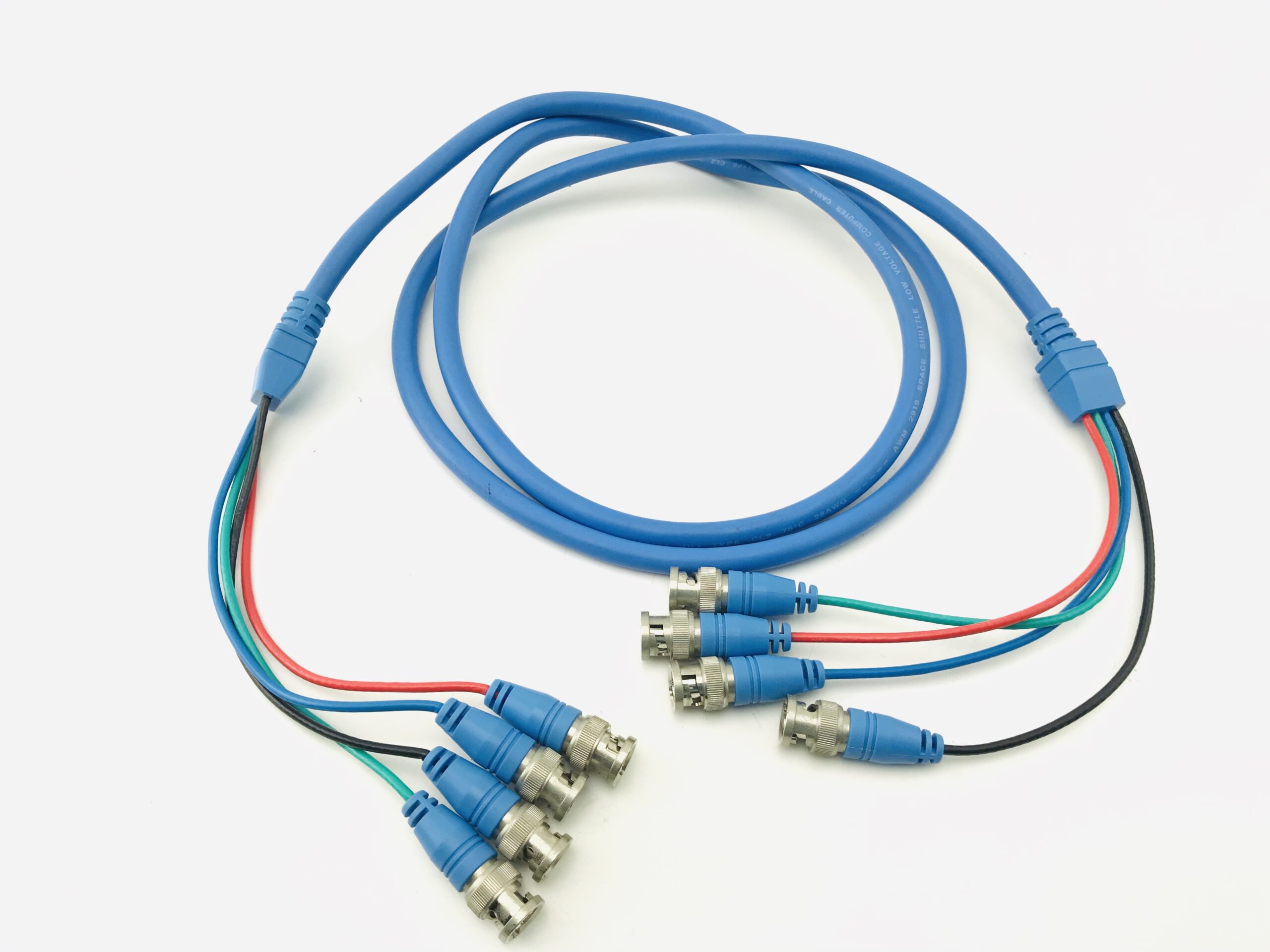 AWM 2919 (E120414) Low Voltage Computer Cable- 4 BNC Male Connectors