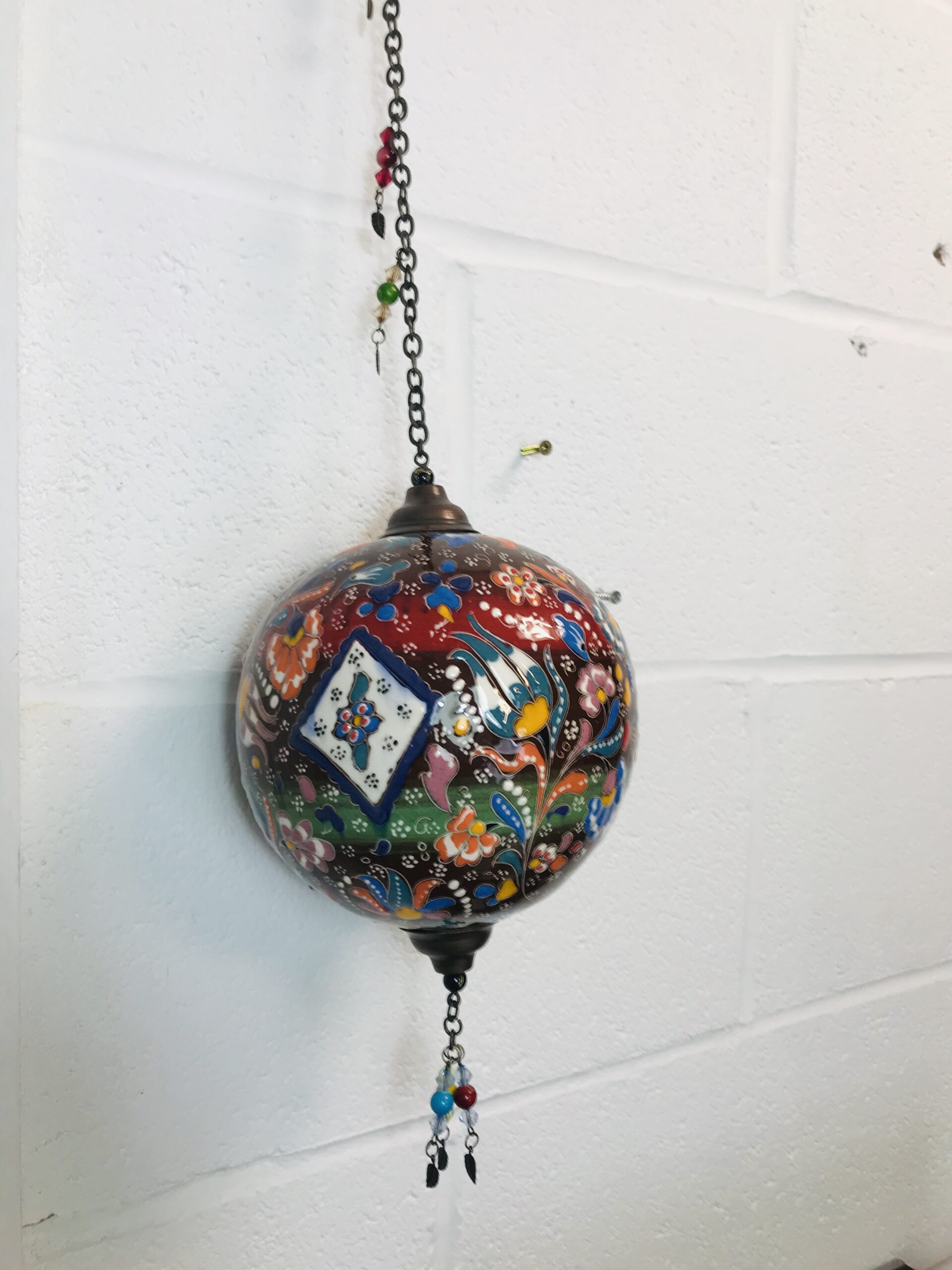 Beautiful Colorful Ball Hang - Vintage Traditional Handmade 16 cm Diameter Ball Hang