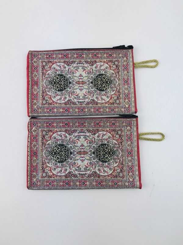 Traditional Turkish Handmade Purse with Handmade Kilim Carpet Patterns - Image 3