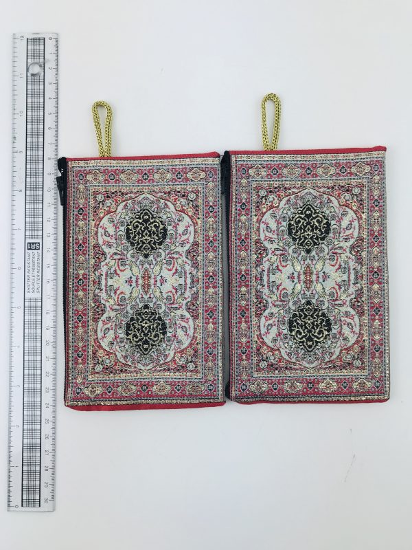 Traditional Turkish Handmade Purse with Handmade Kilim Carpet Patterns - Image 4