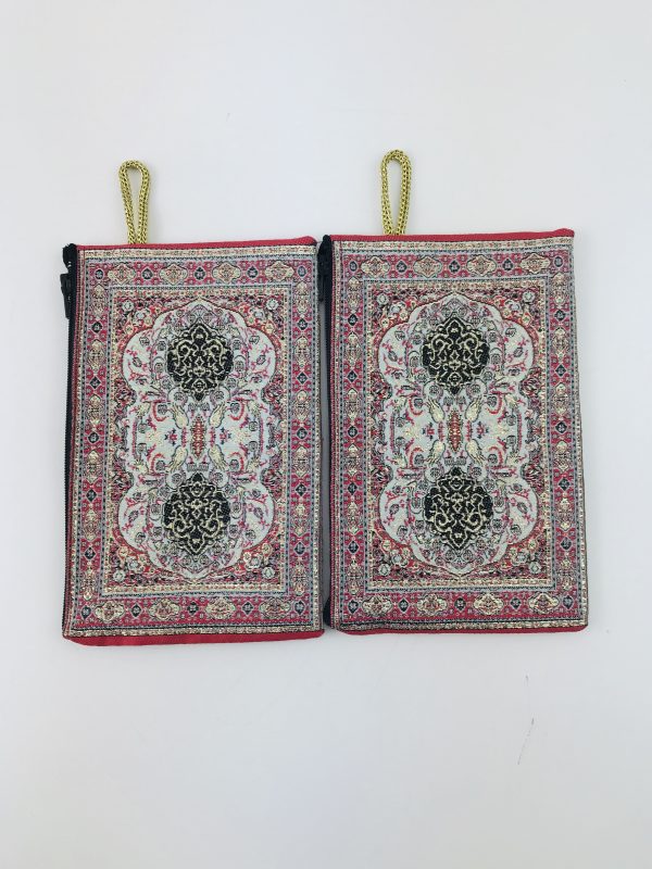 Traditional Turkish Handmade Purse with Handmade Kilim Carpet Patterns