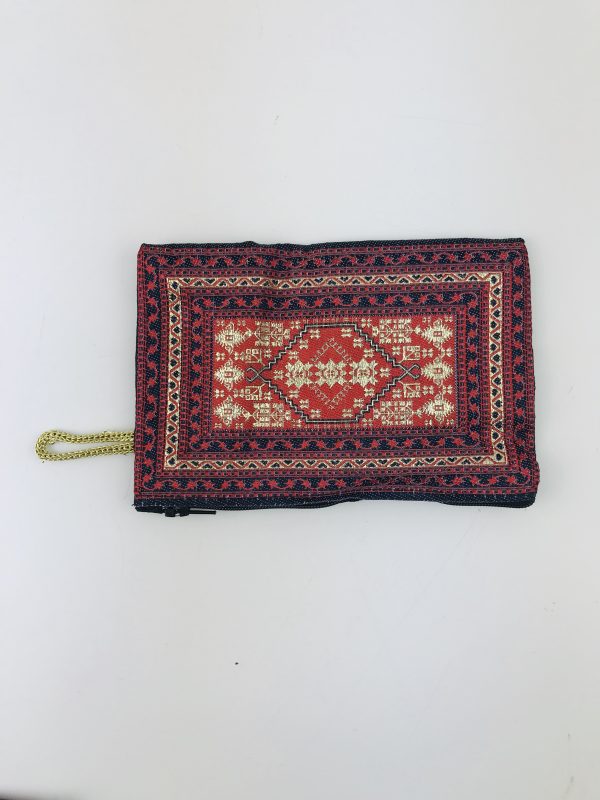 Traditional Turkish Handmade Purse with Handmade Kilim Carpet Patterns - Image 3