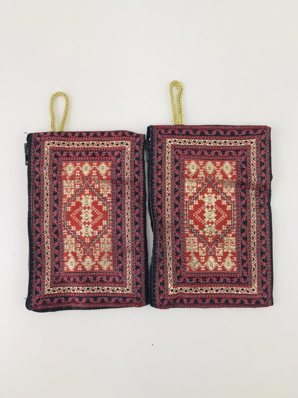 Traditional Turkish Handmade Purse with Handmade Kilim Carpet Patterns - Image 4