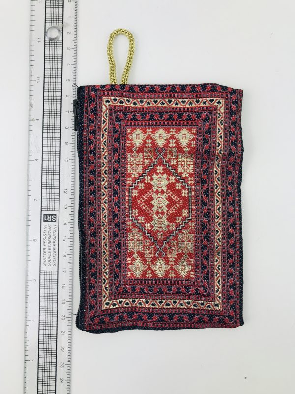 Traditional Turkish Handmade Purse with Handmade Kilim Carpet Patterns - Image 5