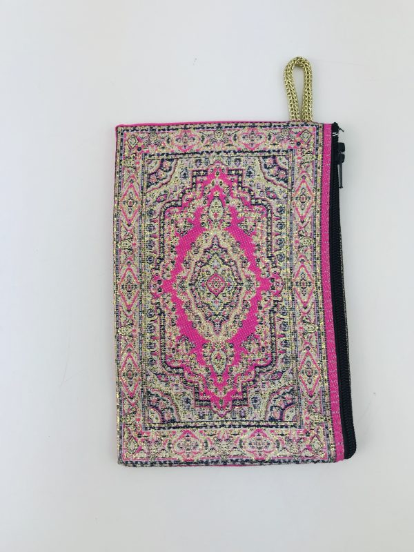 Traditional Turkish Handmade Purse with Handmade Kilim Carpet Patterns