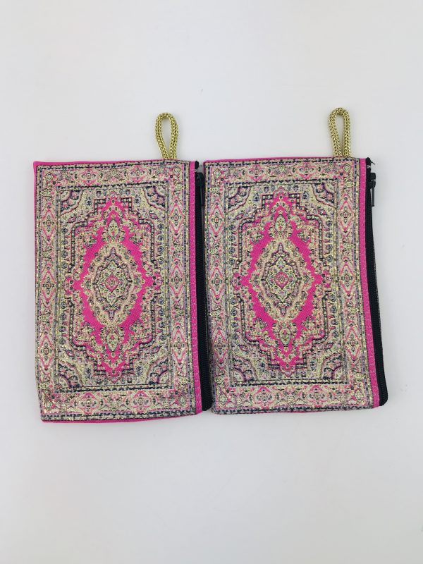 Traditional Turkish Handmade Purse with Handmade Kilim Carpet Patterns - Image 3