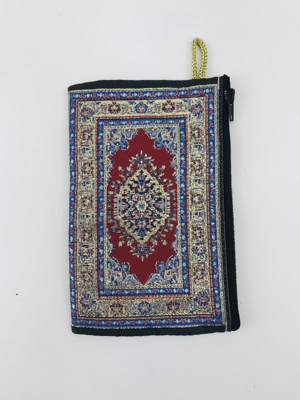 Traditional Turkish Handmade Purse with Handmade Kilim Carpet Patterns - Image 5