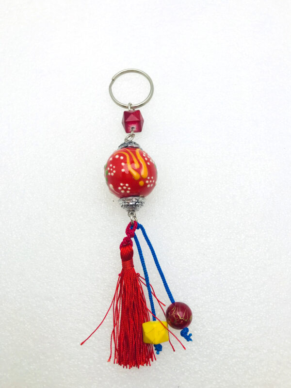 Handmade Keychain with Tassel Tail - Image 2