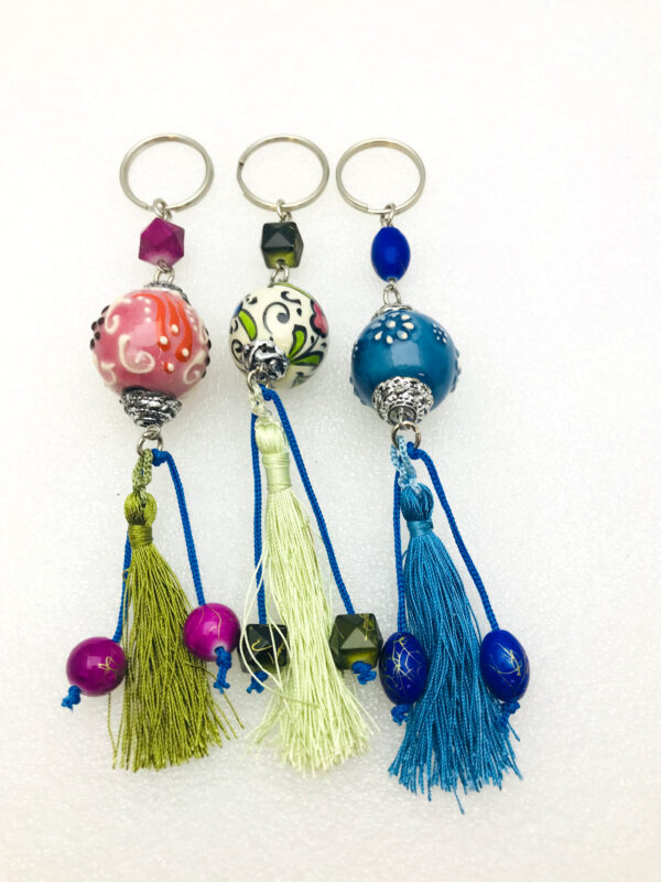 Handmade Keychain with Tassel Tail - Image 4