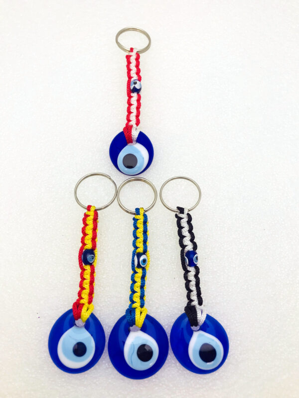 Handmade  Keychain with Lucky Evil Eye – Nazar Alloy