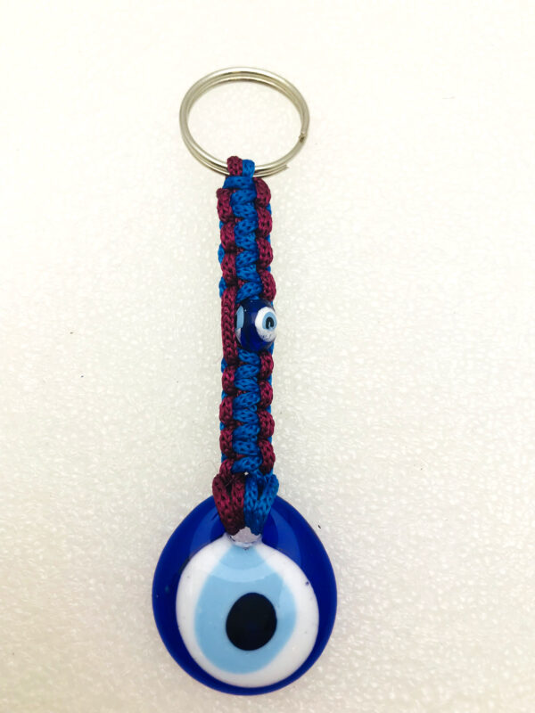 Handmade  Keychain with Lucky Evil Eye – Nazar Alloy - Image 5