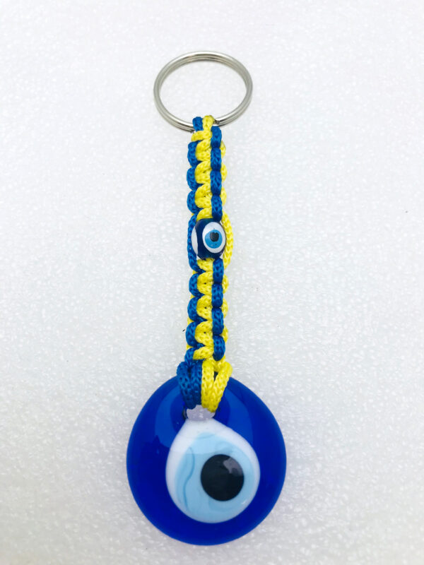 Handmade  Keychain with Lucky Evil Eye – Nazar Alloy - Image 7