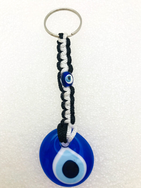 Handmade  Keychain with Lucky Evil Eye – Nazar Alloy - Image 8