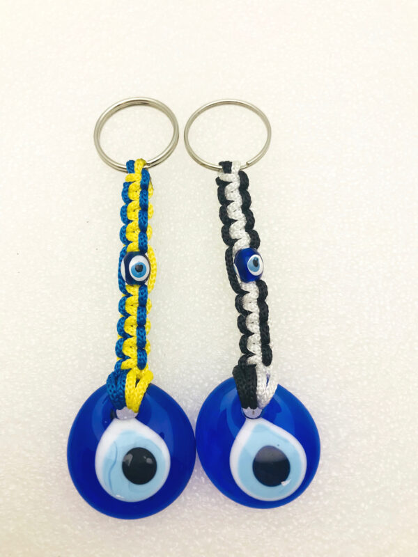 Handmade  Keychain with Lucky Evil Eye – Nazar Alloy - Image 9