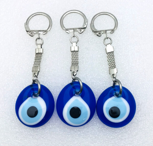 Handmade  Keychain with Lucky Evil Eye – Nazar Alloy - Image 5