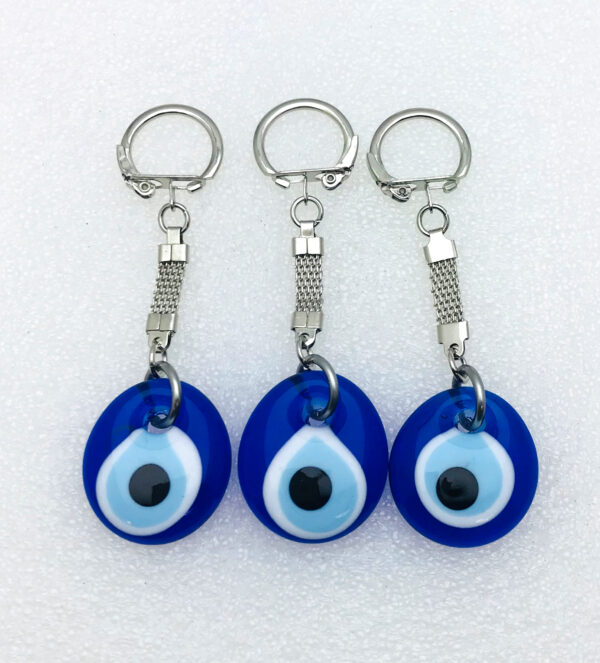 Handmade  Keychain with Lucky Evil Eye – Nazar Alloy