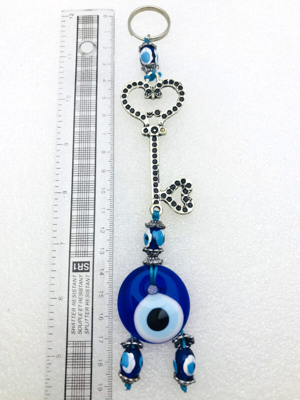 Handmade Key  Evil Eye – Nazar Alloy - Image 4