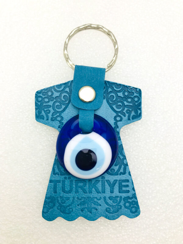 Kaftan Keyring Key Chain - Lucky Evil Eye Good Luck Charm Leather - Image 6